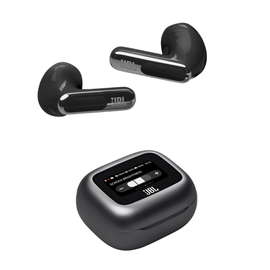 JBL Live Flex 3 - Black - True wireless noise-cancelling open-stick earbuds - Detailshot 6 image number null